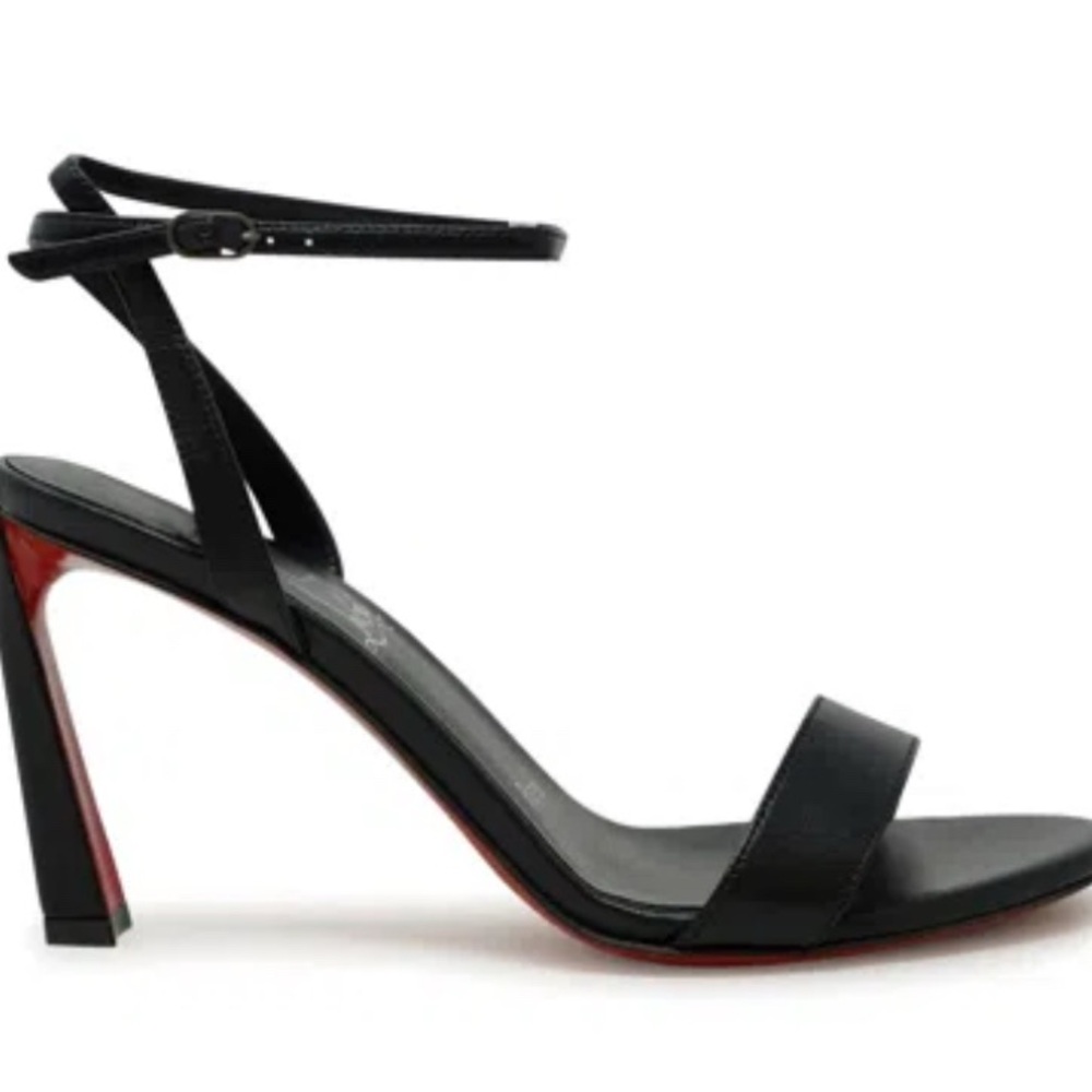 Christian Louboutin Black Strappy Sandals